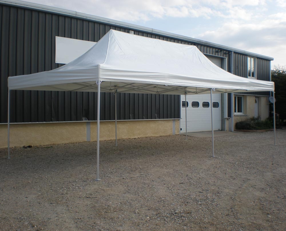 Barnum pliant alu 4x8 PRO+55 Blanc