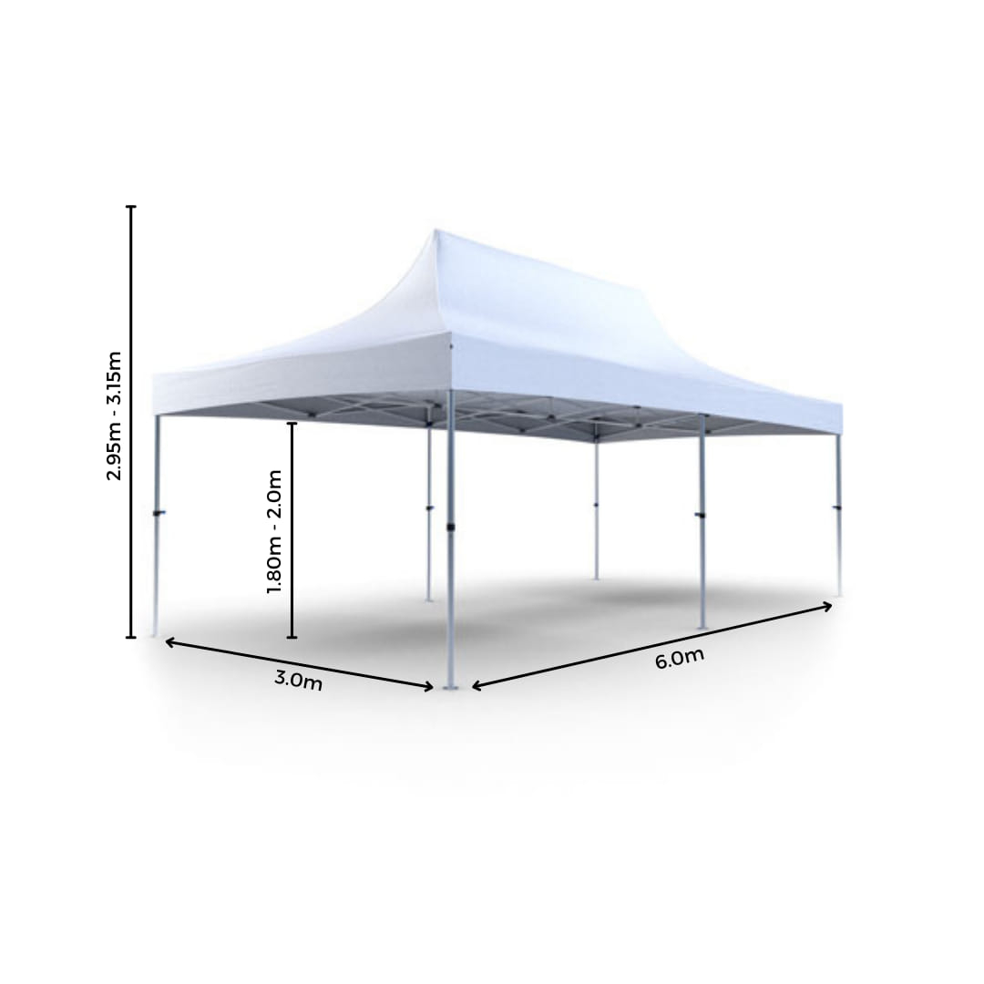 Barnum 3x6m chapiteau blanc 24 personnes pour vos réceptions