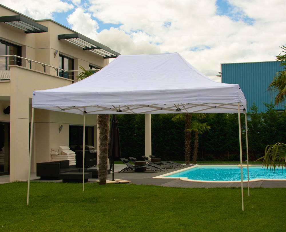 Tonnelle 3x4.5m - Blanc 