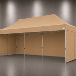Barnum pliant 3x6 pro45 beige avec murs