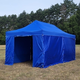 Barnum pliant 3x6m SEMI-PRO bleu + murs