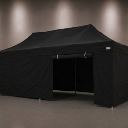 Barnum pliant PRO 45 3x6m noir + murs