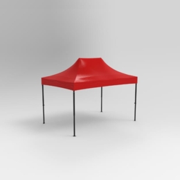 TOIT POLYESTER HAUT DE GAMME 3X4.5M ROUGE - Déstockage