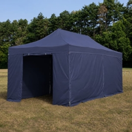Barnum pliant 3x6m SEMI-PRO bleu + murs