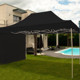 Barnum pliant 3x4,5m LOISIRS noir + murs