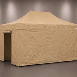 Barnum pliant 3x4.5m pro45 beige avec murs