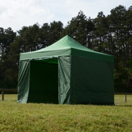 Barnum pliant 3x3m SEMI-PRO vert + murs